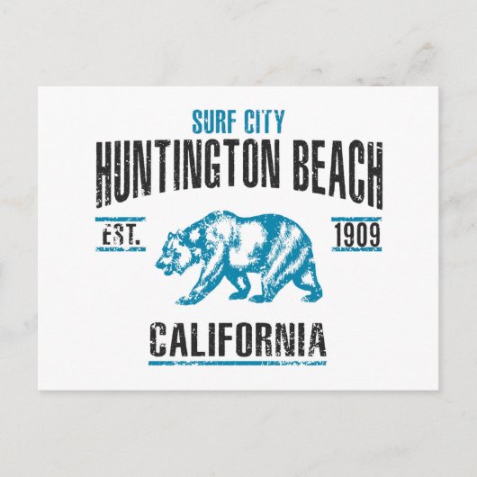 Huntington Beach Postkarte (Vorderseite)