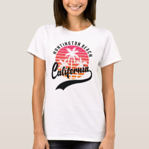 Huntington Beach, Retro Sunset Women's T - Shirt
