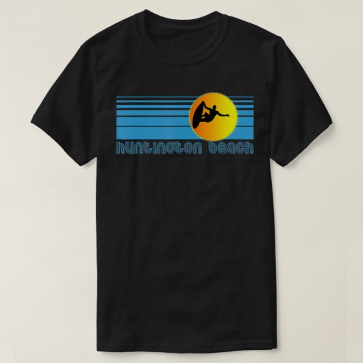 Huntington Beach Retro Surf Design Clothe T-Shirt (Design vorne)