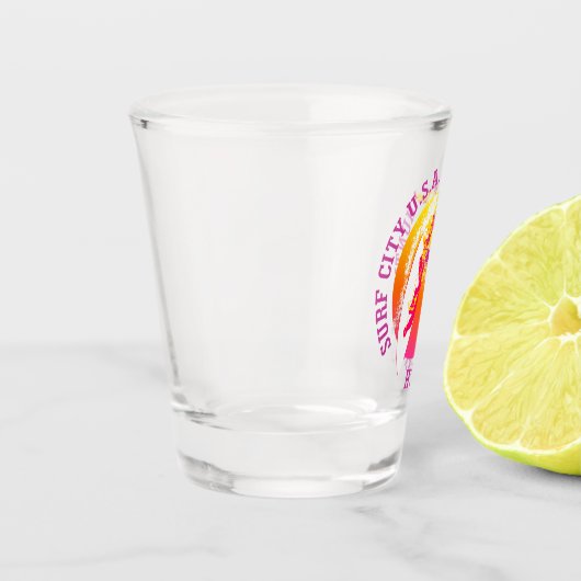 Huntington Beach Schnapsglas (Links)