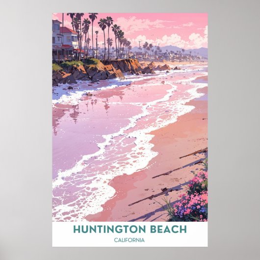 Huntington Beach, schöner California Beach Poster (Vorne)