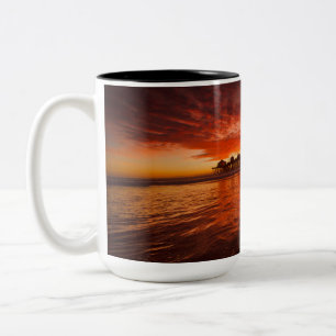 Huntington Beach Sonnenuntergang Tasse - John Mina