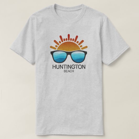 Huntington Beach South Carolina Sonnenbrille T-Shirt (Design vorne)