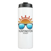 Huntington Beach South Carolina Sonnenbrille Thermosbecher (Vorderseite)