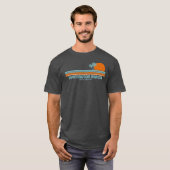 Huntington Beach South Carolina Sun Palm Trees T-Shirt (Vorne ganz)