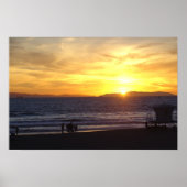 Huntington Beach Sunset Poster (Vorne)