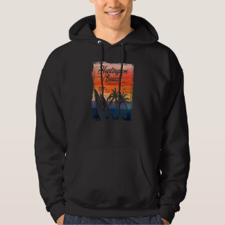 Huntington Beach Surf City California Vintag Dist Hoodie