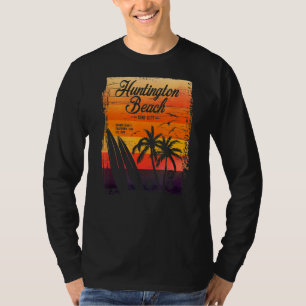 Huntington Beach Surf City California Vintag Dist T-Shirt
