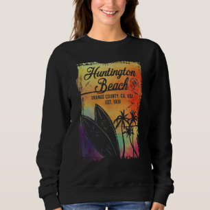 Huntington Beach Surf City California Vintag Surf Sweatshirt