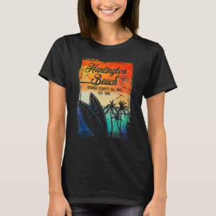 Huntington Beach Surf City California Vintag Surf T-Shirt
