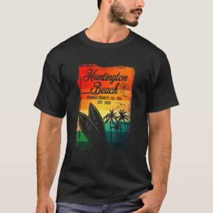 Huntington Beach Surf City California Vintag Surf T-Shirt
