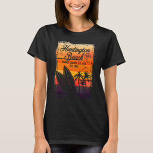 Huntington Beach Surf City California Vintag Surf T-Shirt