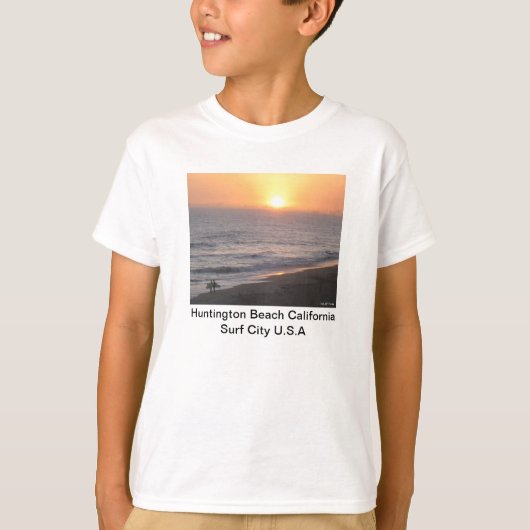 Huntington Beach "Surf City" T-Shirt (Vorderseite)