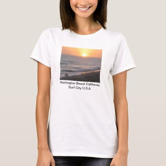 Huntington Beach "Surf City" T-Shirt (Vorderseite)