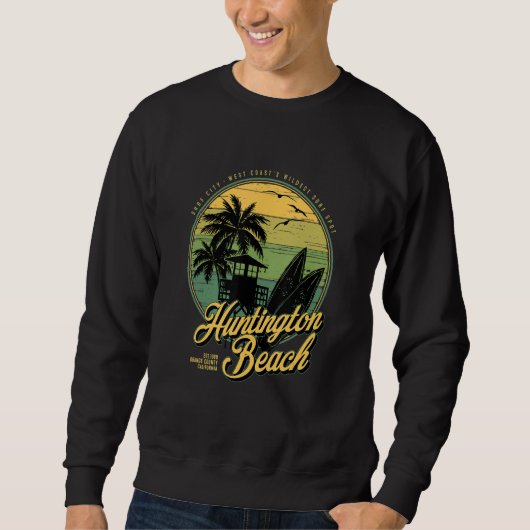 Huntington Beach Surf City West Coastu2019s Wildes Sweatshirt (Vorderseite)