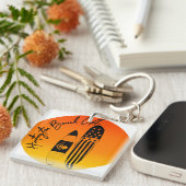 Huntington Beach Surfboards und Sunsets Schlüsselanhänger (Vorderseite rechts)