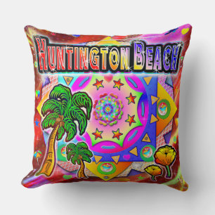 Huntington Beach Tropical Friends Pillow Kissen