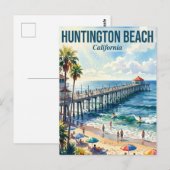 Huntington Beach USA Postkarte (Vorne/Hinten)