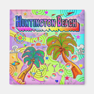 Huntington Beach Vacacation Target Magnet