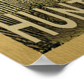 Huntington Beach Vintage Travel Poster (Ecke)