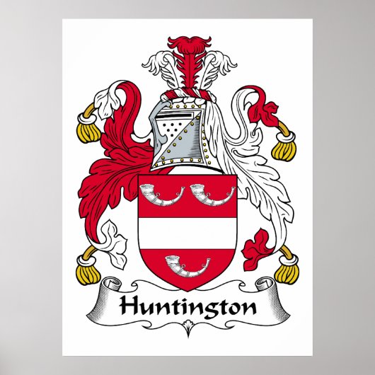 Huntington Familienwappen Poster (Vorne)