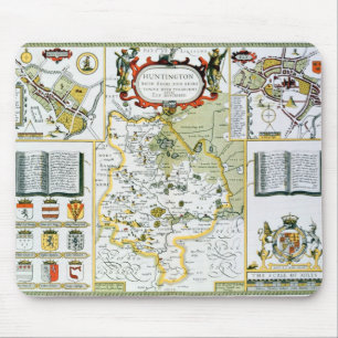 Huntington, graviert von Jodocus Hondius Mousepad
