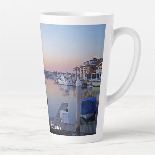 Huntington Harbour Sunset Milchtasse (Rechts)