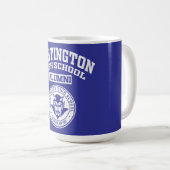 Huntington High School NY Alumni-Tasse Kaffeetasse (VorderseiteRechts)