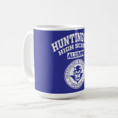 Huntington High School NY Alumni-Tasse Kaffeetasse (Vorderseite Links)