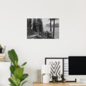 Huntington Lake, California View from Road Poster (Heimbüro)