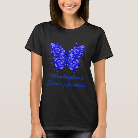 Huntington’s Disease Awareness Butterfly T-Shirt (Vorderseite)