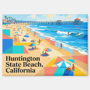 Huntington State Beach Kalifornien Magnet