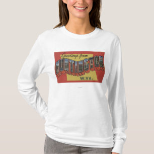 Huntington, West Virginia - große Buchstabe-Szene T-Shirt
