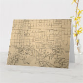 Huntington, WV Vintage Karte (Gelbe Blume)