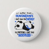 Huntington's Awareness Month Ribbon Geschenke Button (Vorderseite)