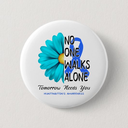 Huntington's Awareness Month Ribbon Geschenke Button (Vorderseite)