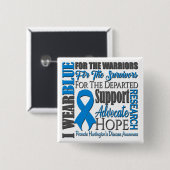 Huntington's Disease Awareness Button (Vorne & Hinten)