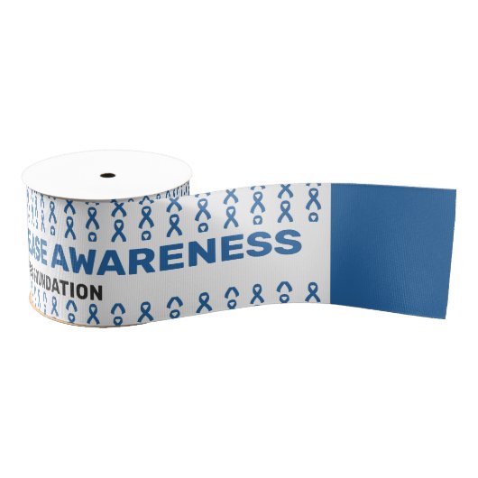 Huntington's Disease Awareness Pattern Ribbon Ripsband (Spule)