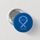 Huntington's Disease Awareness Ribbon Custom Butto Button (Vorne & Hinten)