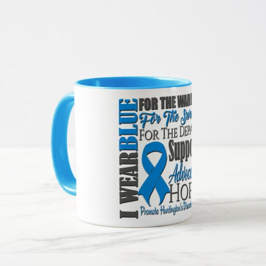 Huntington's Disease Awareness/ Support Tasse (Vorderseite Links)
