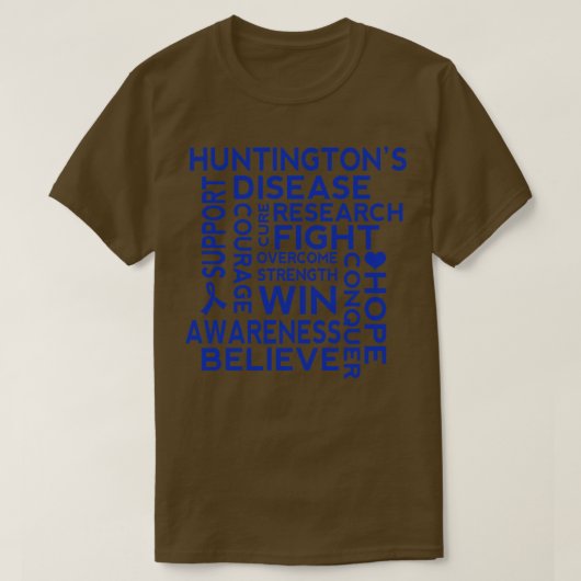 Huntingtons Krankheitsbewusstsein 1 T-Shirt (Design vorne)