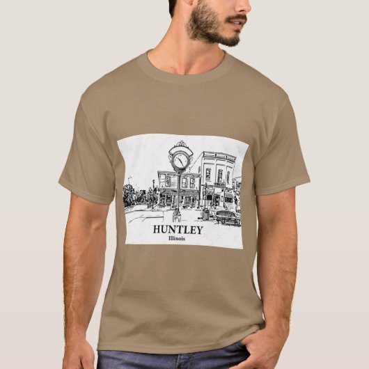 Huntley Illinois Oversized T-Shirt (Vorderseite)