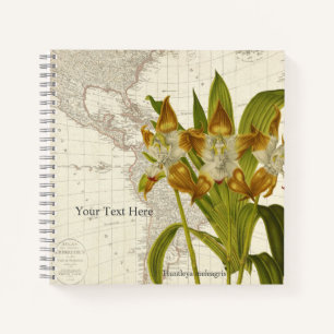 Huntleya Meleagris Orchid-Notebook Notizblock