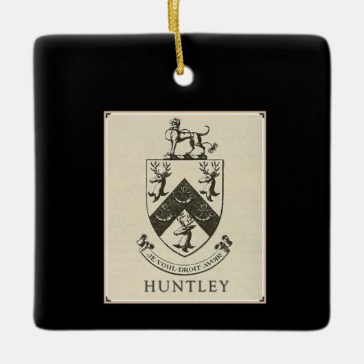 Huntleycoat Keramikornament (Vorderseite)