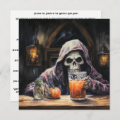 👻 "Hunts & Hops Bash" 🍻! 🍻 👻 Halloween Einladung (Vorne/Hinten)