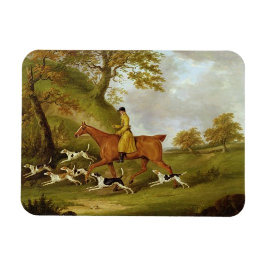Huntsman and Hounds, 1809 (Öl auf Leinwand) Magnet (Horizontal)