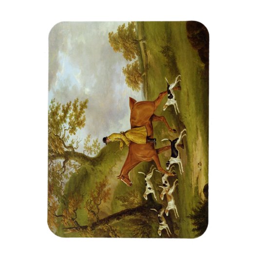 Huntsman and Hounds, 1809 (Öl auf Leinwand) Magnet (Vertikal)