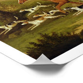 Huntsman and Hounds, 1809 (Öl auf Leinwand) Poster (Ecke)
