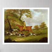 Huntsman and Hounds, 1809 (Öl auf Leinwand) Poster (Vorne)