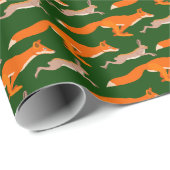 Huntsman Fox and Hare Junting Sports Geschenkpapier (Rolleneckpunkt)